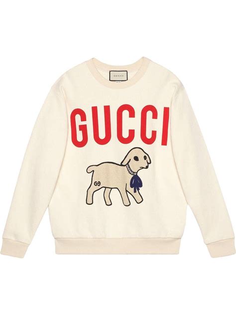 gucci repeat logo sweater|gucci lamb print sweater.